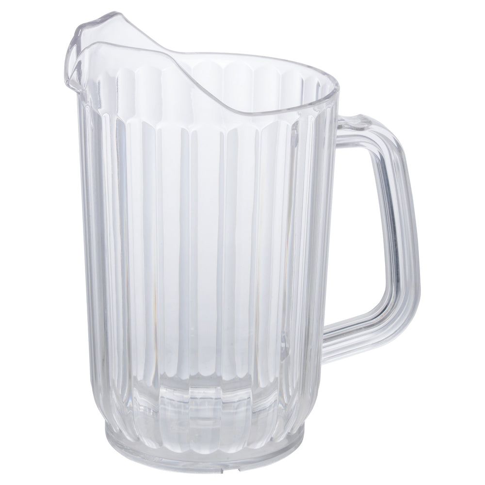 Winco Clear Polycarbonate Single Spout Water Pitcher, 32 Ounce Capacity