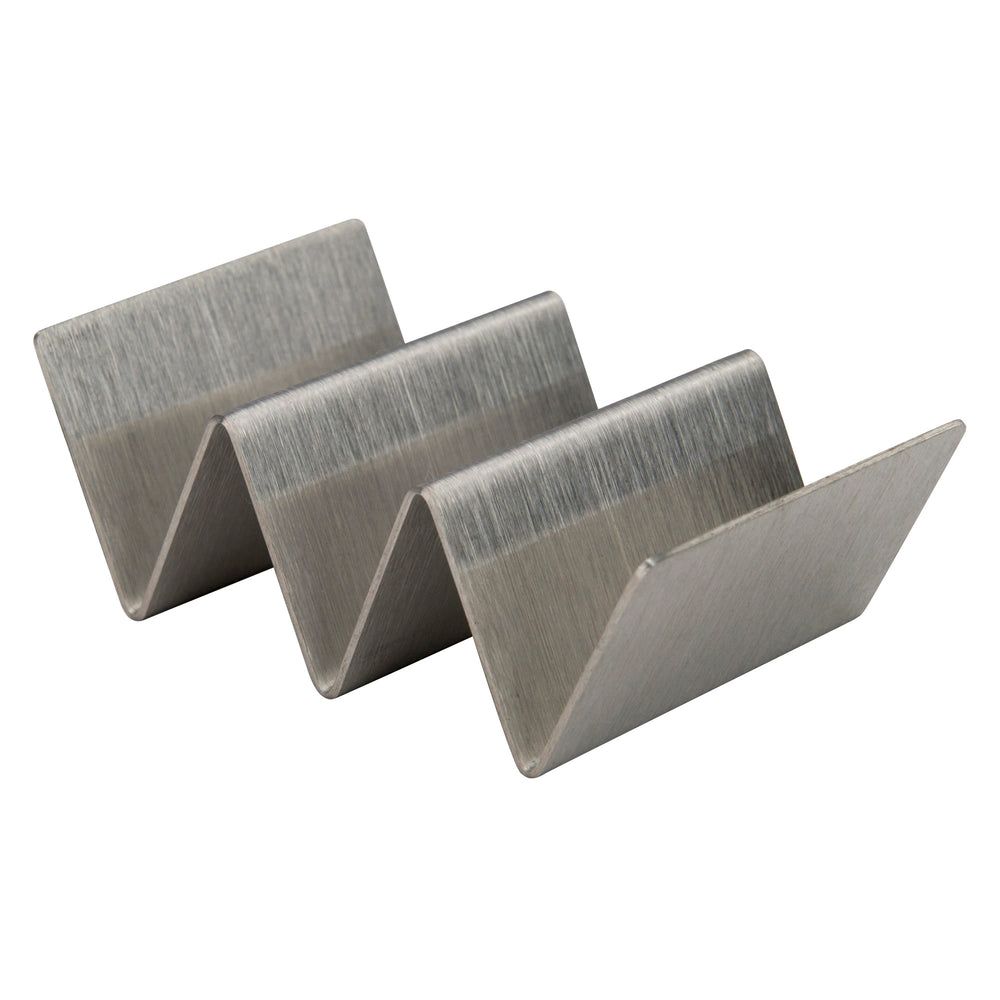 Winco Stainless Steel Brushed Finish 2-3 Slots Mini Taco Holder, 3.5 X 2 X 1 Inch -- 12 Per Case