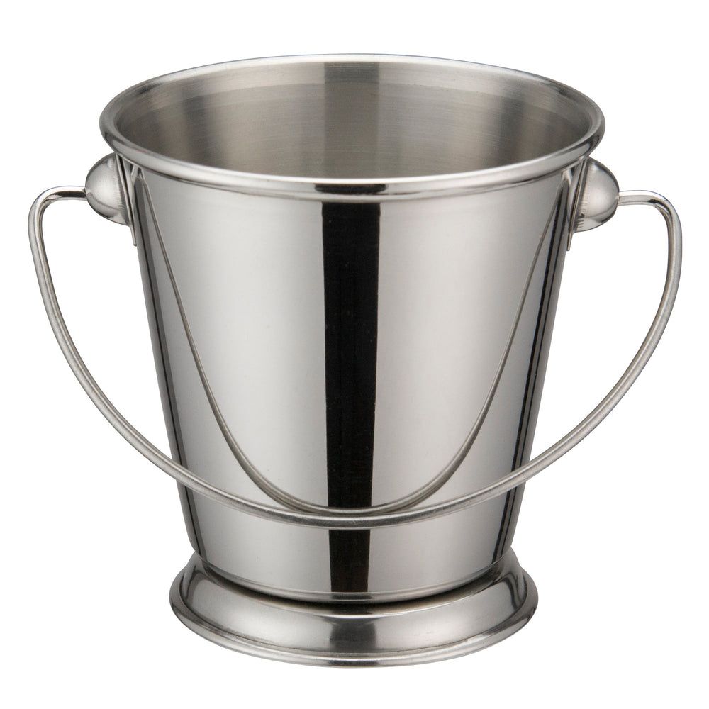 Winco Stainless Steel Smooth 10 Ounce Mini Serving Pail, 3 1/2 Inch Dia. X 3 5/8 Inch Height -- 12 Per Case