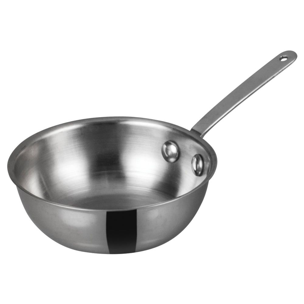 Winco Stainless Steel 5 Ounce Mini Wok, 4 Inch Dia. X 1 3/16 Inch Height -- 12 Per Case