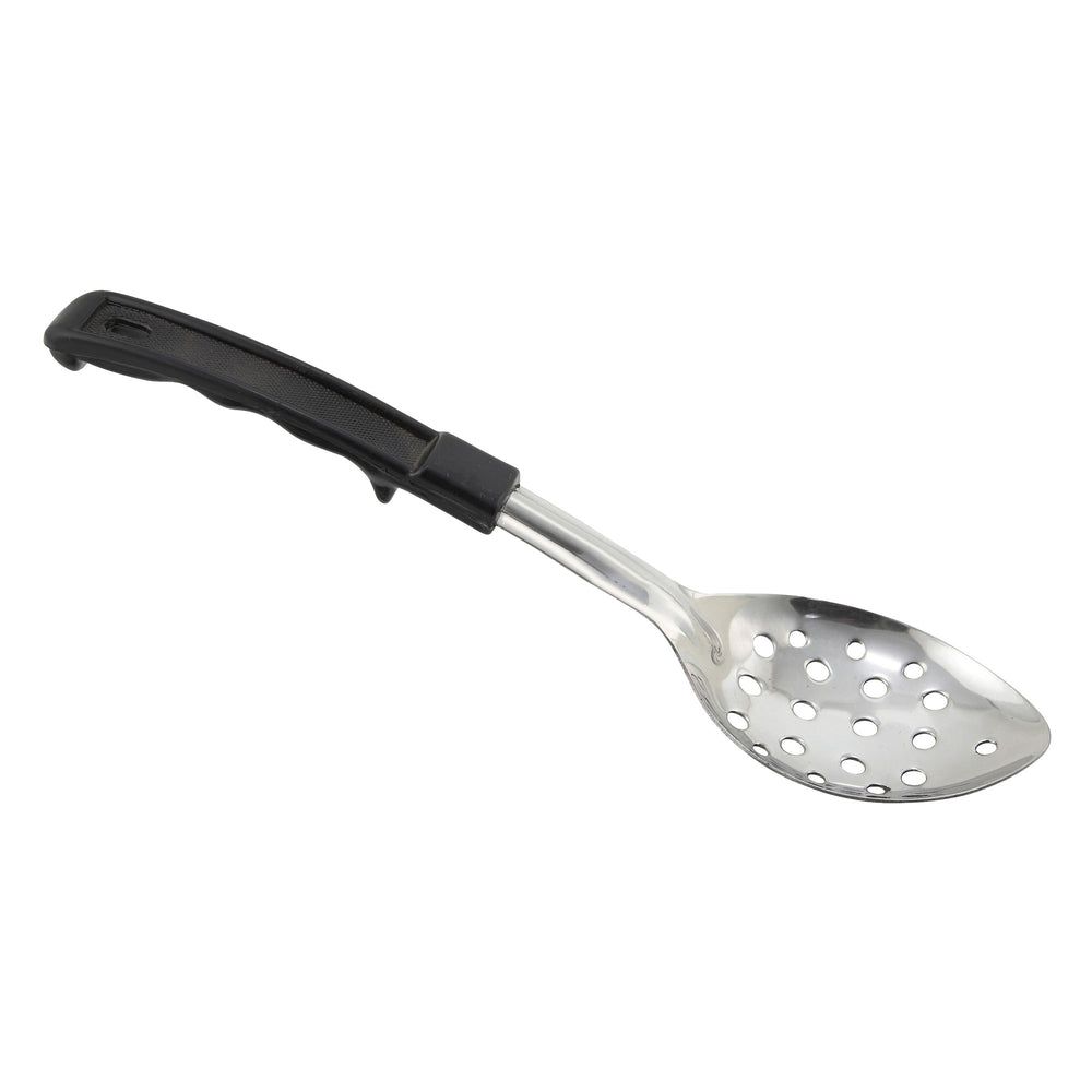 Winco Prime Stainless Steel 1.2mm Perforated Basting Spoon With Stop-hook Abs Handle, 11 Inch -- 12 Per Case