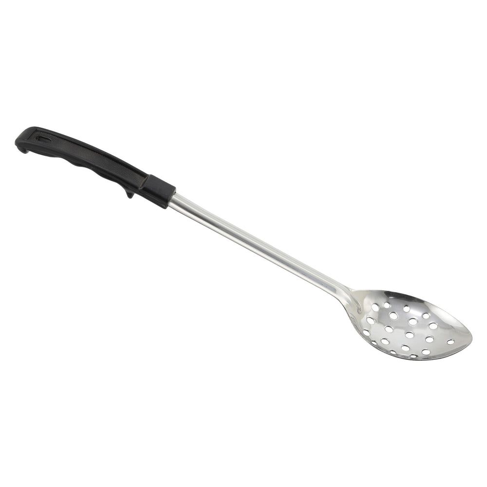 Winco Prime Stainless Steel 1.2mm Perforated Basting Spoon With Stop-hook Abs Handle, 15 Inch -- 12 Per Case