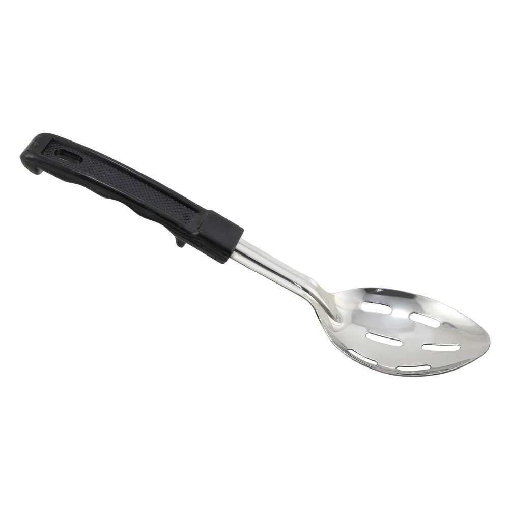 Winco Prime Stainless Steel 1.2mm Slotted Basting Spoon With Stop-hook Abs Handle, 11 Inch -- 12 Per Case
