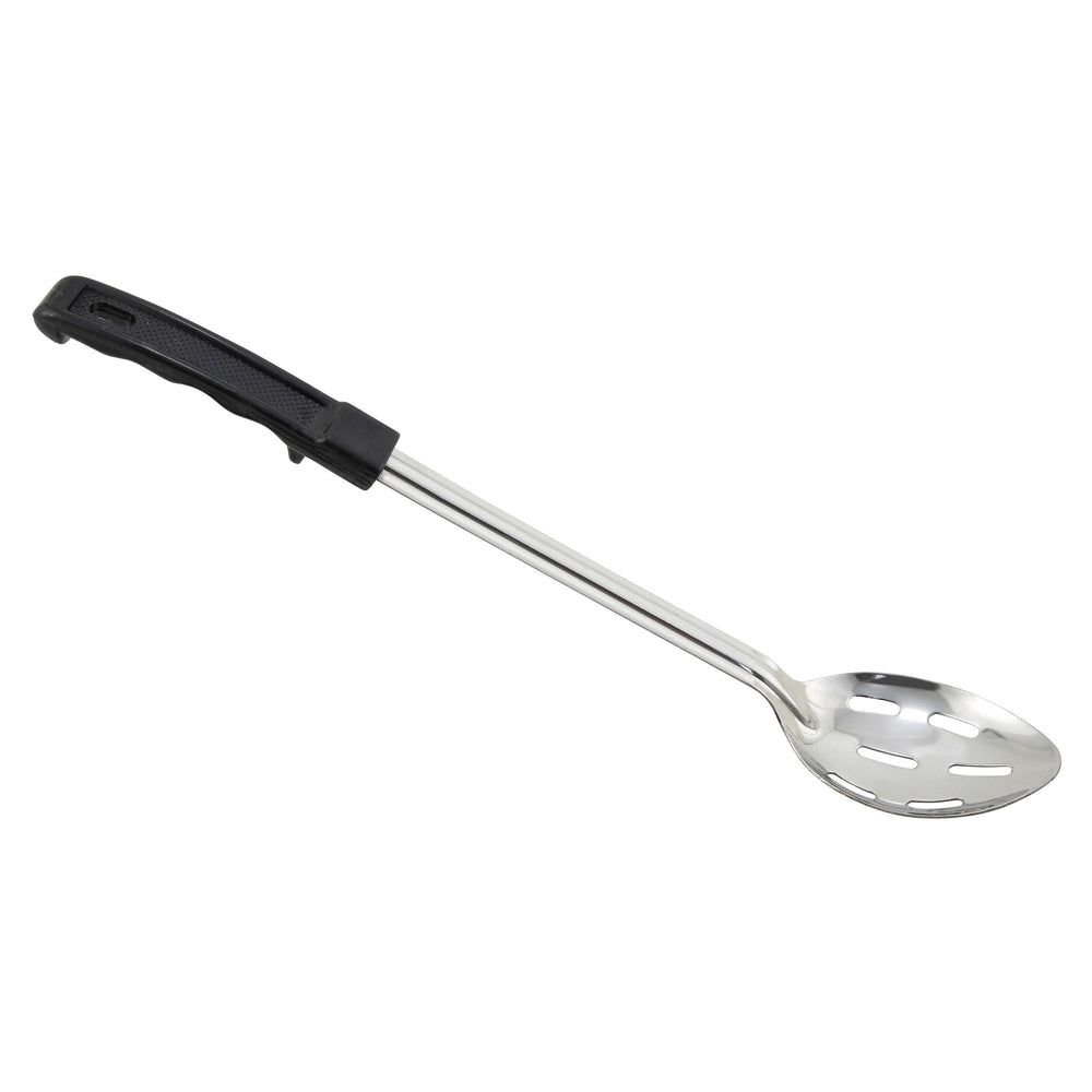 Winco Prime Stainless Steel 1.2mm Slotted Basting Spoon With Stop-hook Abs Handle, 15 Inch -- 12 Per Case