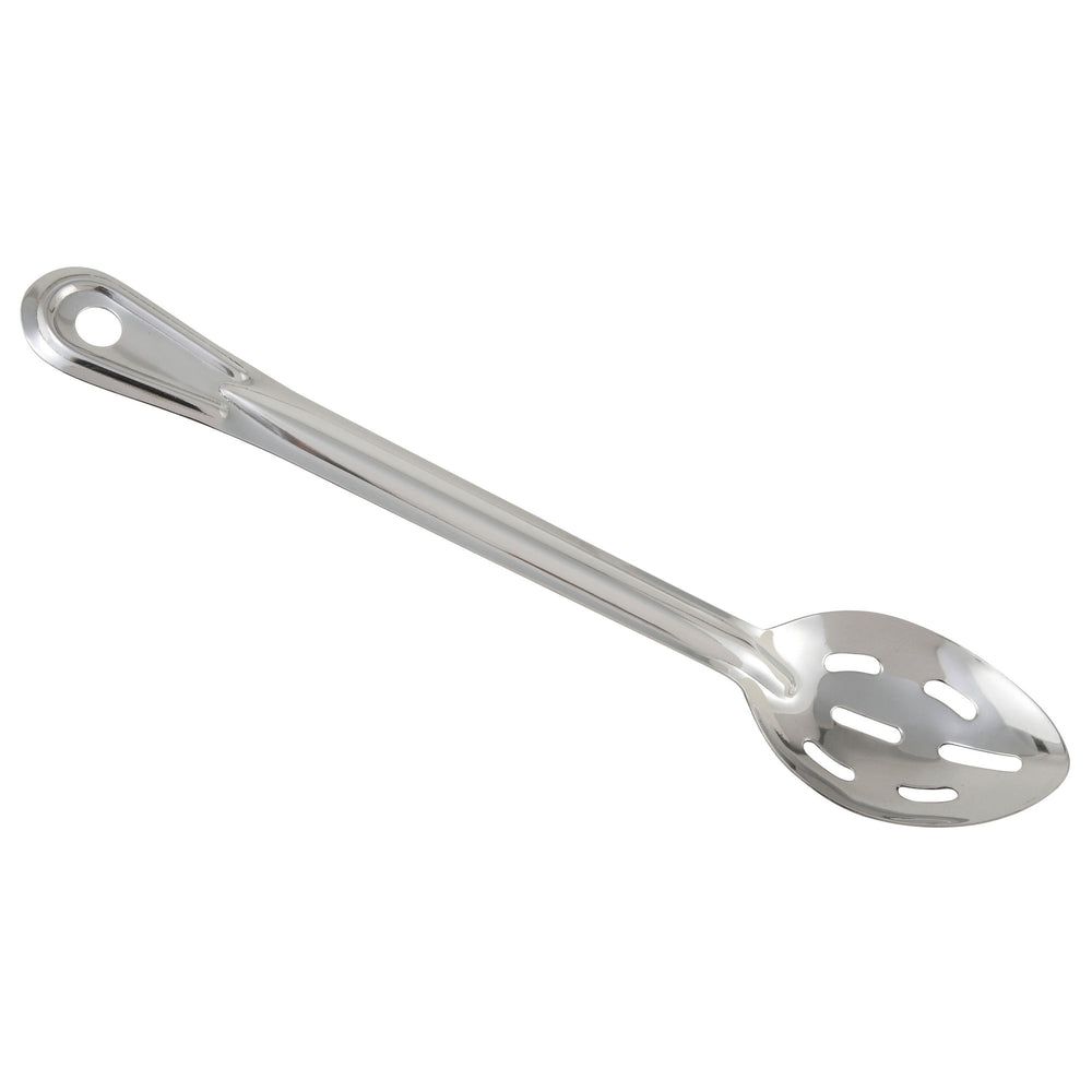 Winco Prime Heavy-duty Stainless Steel 1.2mm Slotted One Piece Basting Spoon, 13 Inch -- 12 Per Case