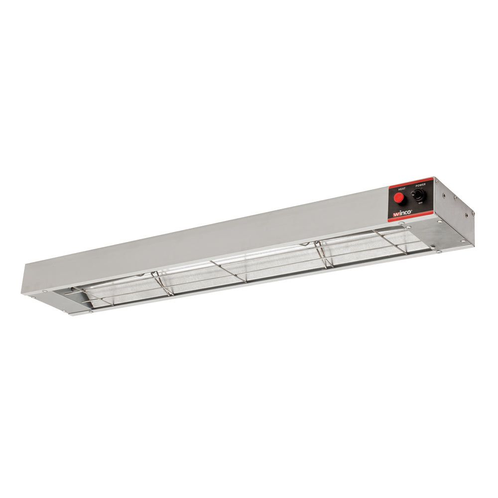Winco Aluminum 850w Electric Strip Heater With Undermount Bracket Set, 36 X 6 X 2-9/16 Inch
