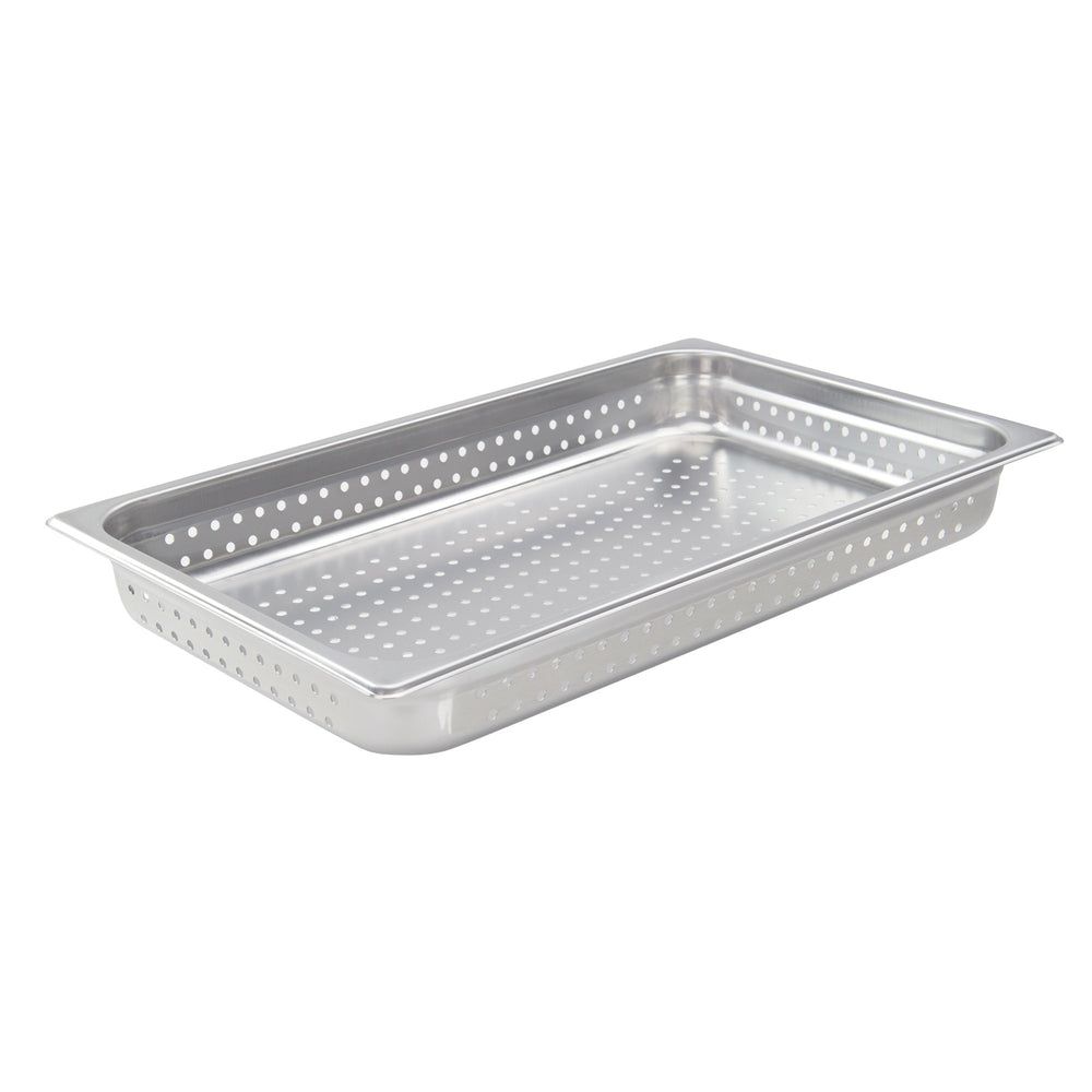 Winco 22 Gauge 18/8 Stainless Steel Full Size Perforated Anti-jamming Steam Table Pan, 2 1/2 Inch Depth -- 6 Per Case