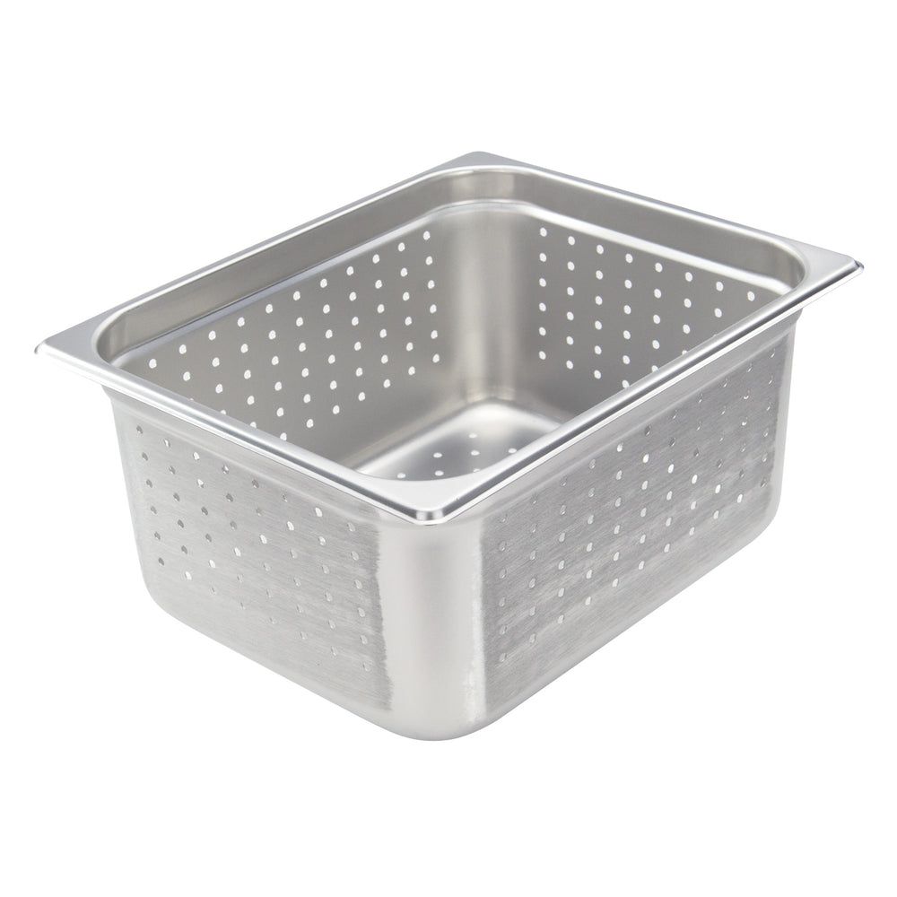 Winco 22 Gauge 18/8 Stainless Steel Half Size Perforated Anti-jamming Steam Table Pan, 6 Inch Depth -- 6 Per Case
