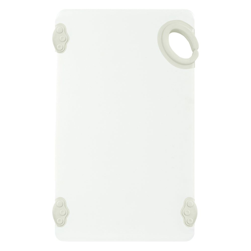 Winco Statik Board White Plastic Garnish Cutting Board With Hook, 6 X 10 X 1/2 Inch -- 20 Per Case