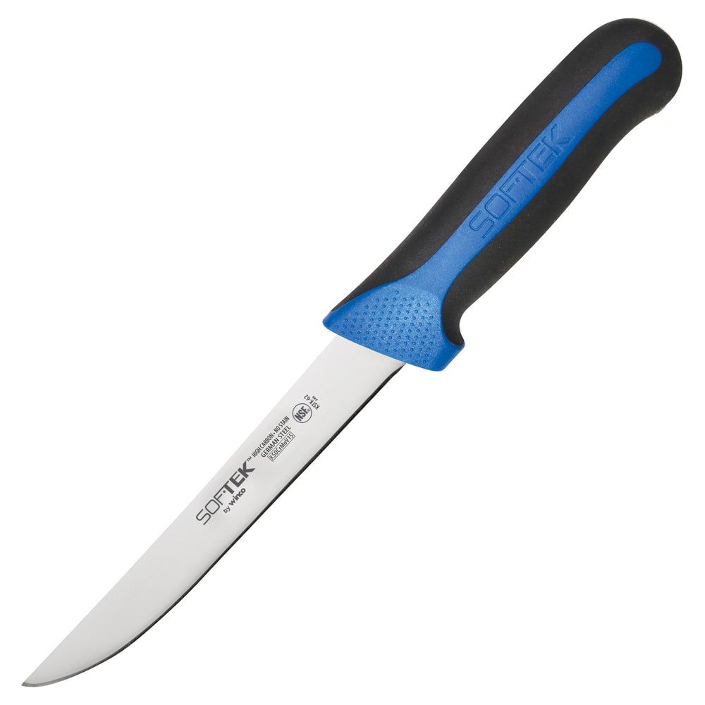 Winco Sof-tek Wide Boning Knife With Soft Grip Handle, 6 Inch Blade -- 36 Per Case