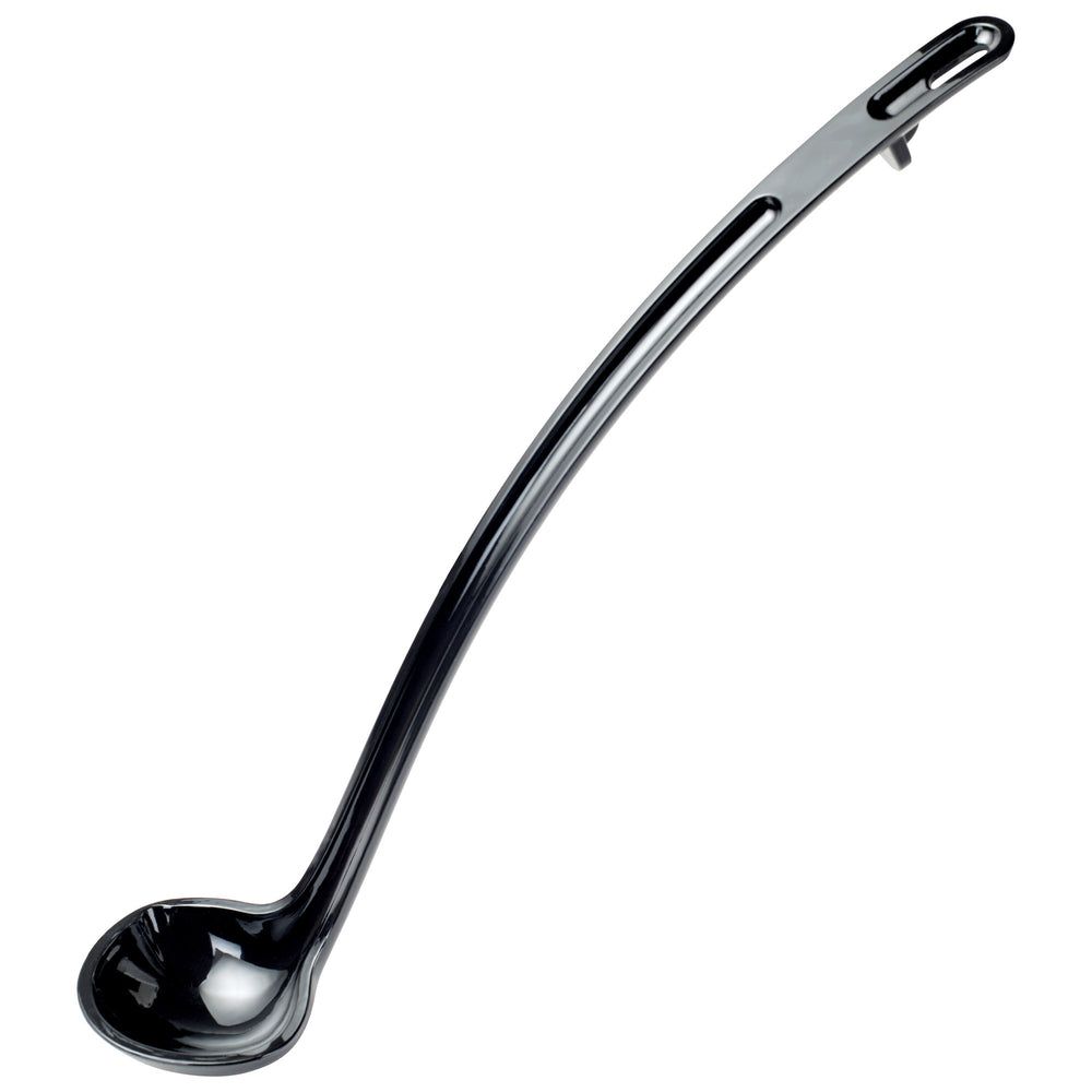 Winco Curv Black Polycarbonate 13 Inch One Piece Dual Spout Ladle, 1 Ounce Capacity -- 144 Per Case