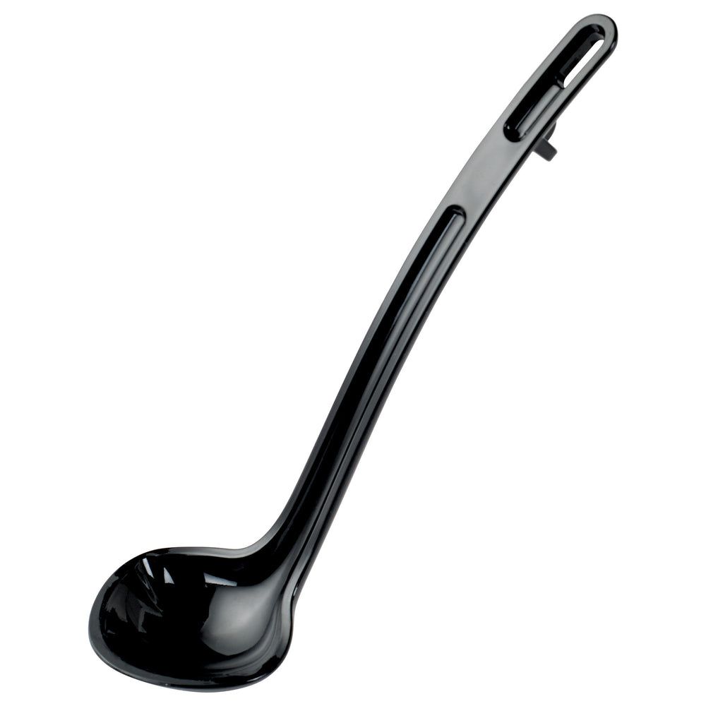 Winco Curv Black Polycarbonate 8 1/2 Inch One Piece Dual Spout Ladle, 3/4 Ounce Capacity -- 144 Per Case