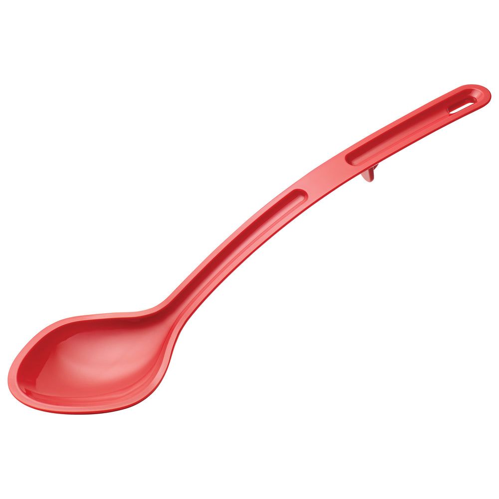 Winco Curv Red Polycarbonate Solid Dual Spout Serving Spoon, 13 Inch -- 144 Per Case