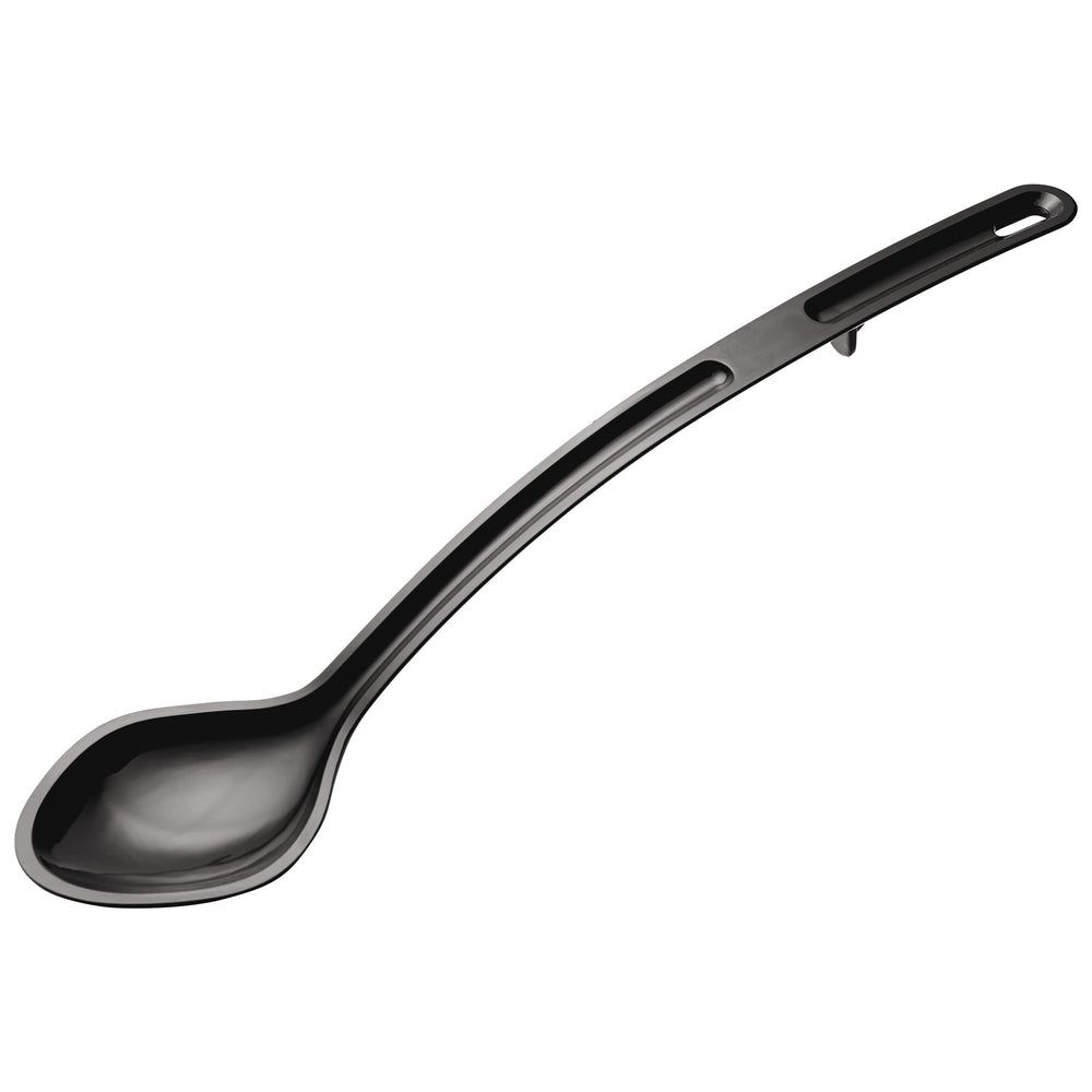 Winco Curv Black Polycarbonate Solid Dual Spout Serving Spoon, 15 Inch -- 144 Per Case