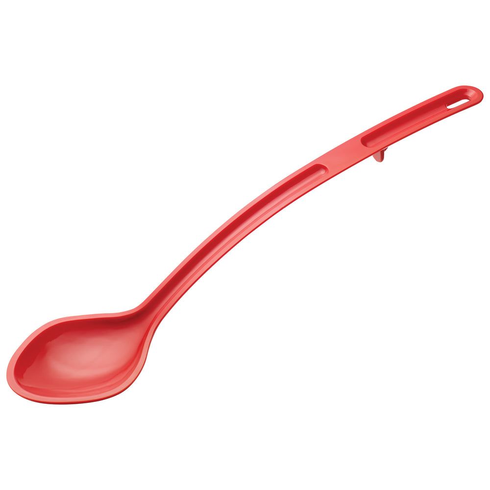 Winco Curv Red Polycarbonate Solid Dual Spout Serving Spoon, 15 Inch -- 144 Per Case