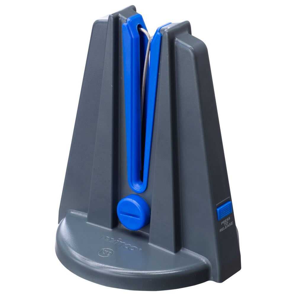 Winco Blade Station Hands-free Knife Sharpener With Clamp Set, 6 1/2 X 6 3/4 X 13 Inch -- 6 Set Per Case