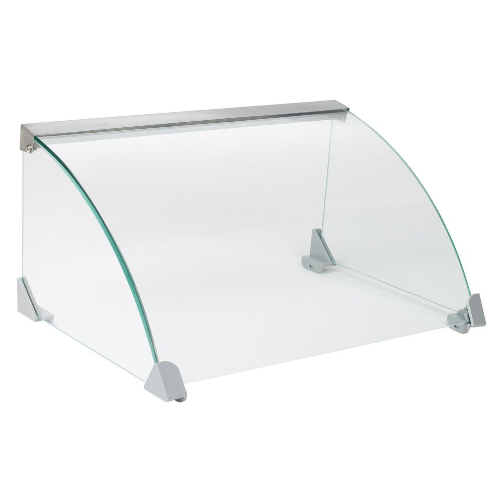 Winco Spectrum Glass Sneeze Guard For Ehdg-7r Hot Dog Roller, 19.88 X 11.63 X 8.69 Inch