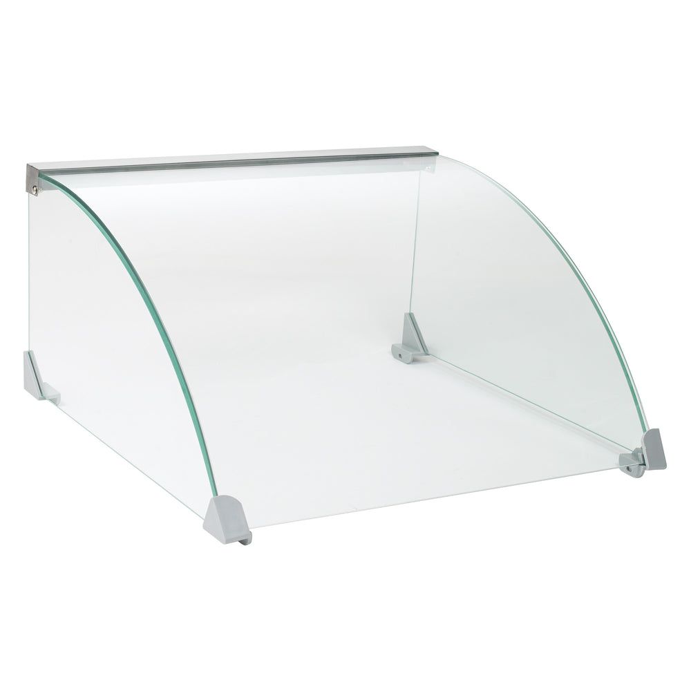 Winco Spectrum Glass Sneeze Guard For Ehdg-11r Hot Dog Roller, 19.88 X 17.38 X 9.44 Inch