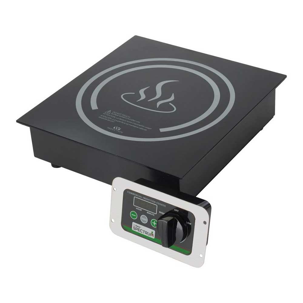 Winco Spectrum Stainless Steel 120v Commercial Electric Drop In Induction Cooker Set, 12 5/8 X 13 7/16 X 3 7/8 Inch -- 2 Set Per Case