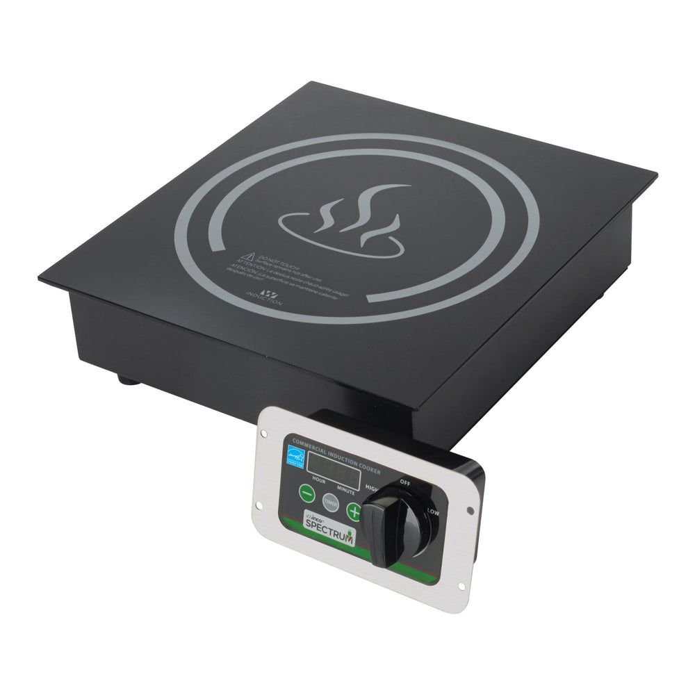 Winco Spectrum Stainless Steel 240v Commercial Electric Drop In Induction Cooker Set, 12 5/8 X 13 7/16 X 3 7/8 Inch -- 2 Set Per Case
