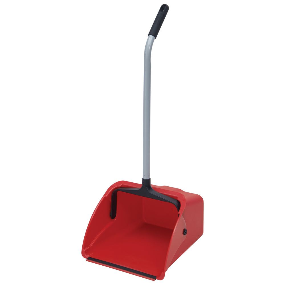 Winco Red Jumbo Upright Dust Pan Set, 13 5/8 X 14 X 8 7/8 Inch -- 12 Set Per Case