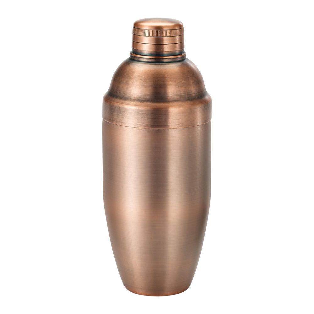 Winco After5 18/8 Stainless Steel Antique Copper Finish 3-piece Bar Shaker Set, 24 Ounce Capacity -- 48 Per Case