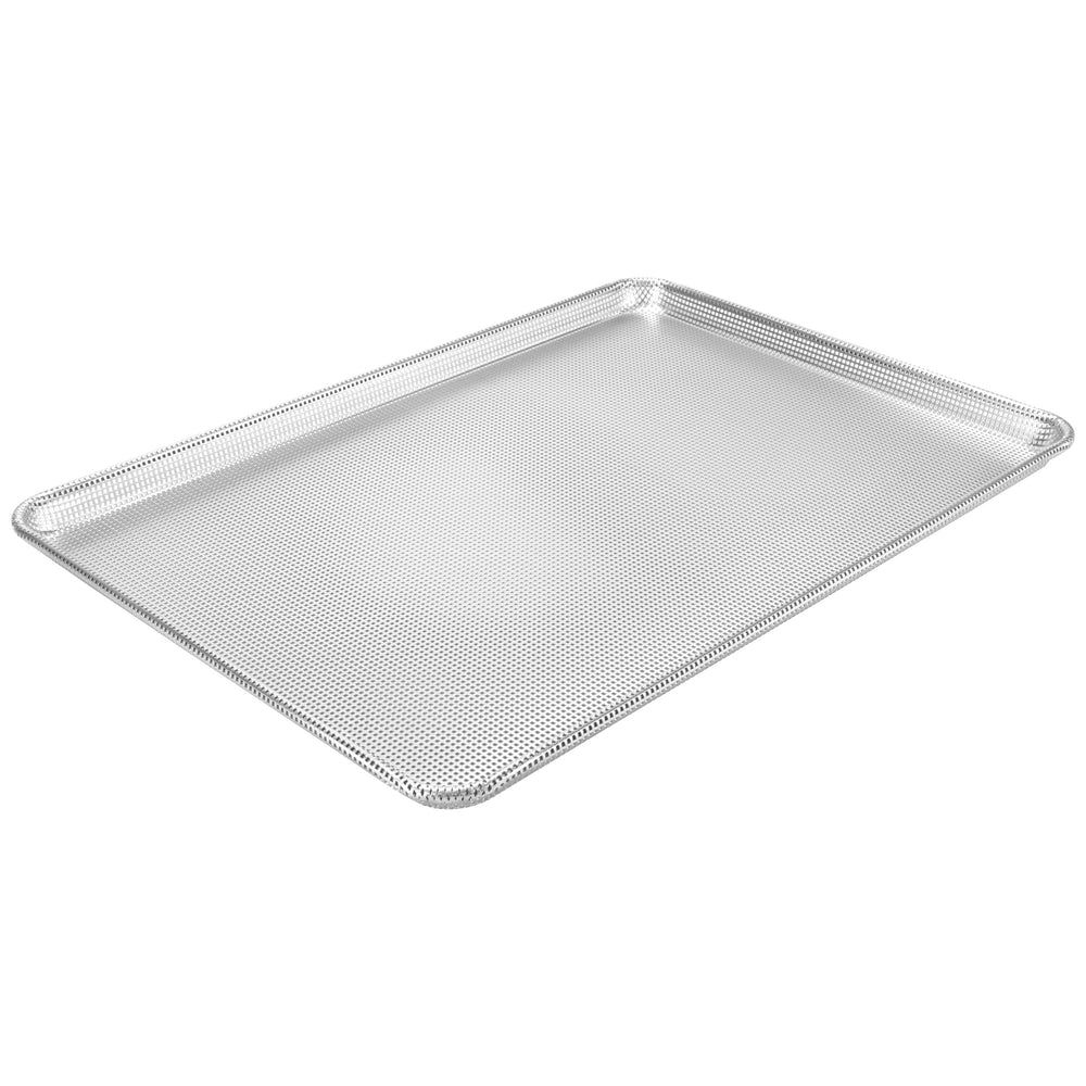 Winco 16 Gauge Glazed Aluminum Fully Perforated Full Size Closed Bead Sheet Pan, 18 X 26 Inch -- 12 Per Case