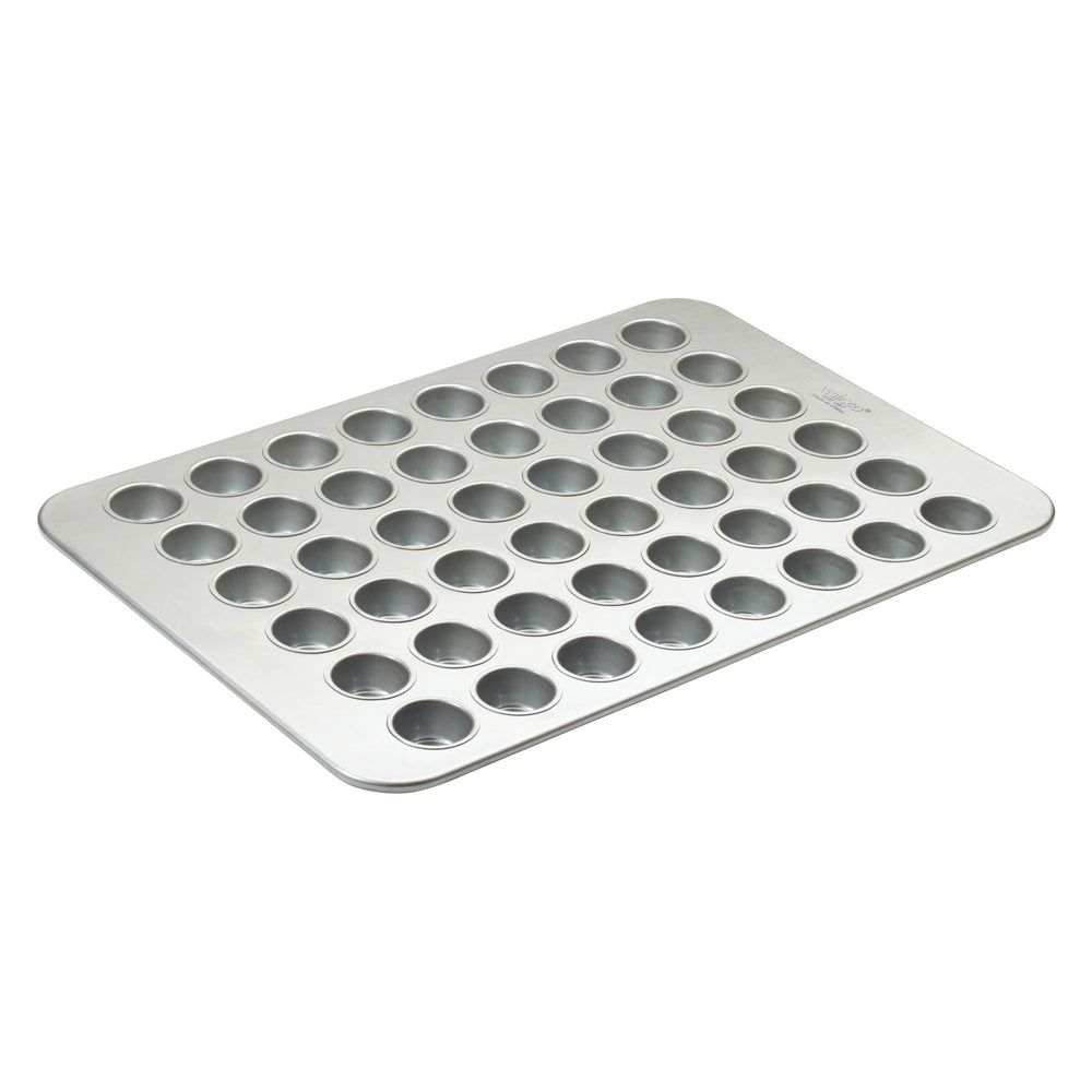 Winco 26 Gauge Glazed Aluminized Steel Non-stick Finish 48 Cup Mini Muffin Pan, 2.1 Ounce Capacity -- 4 Per Case