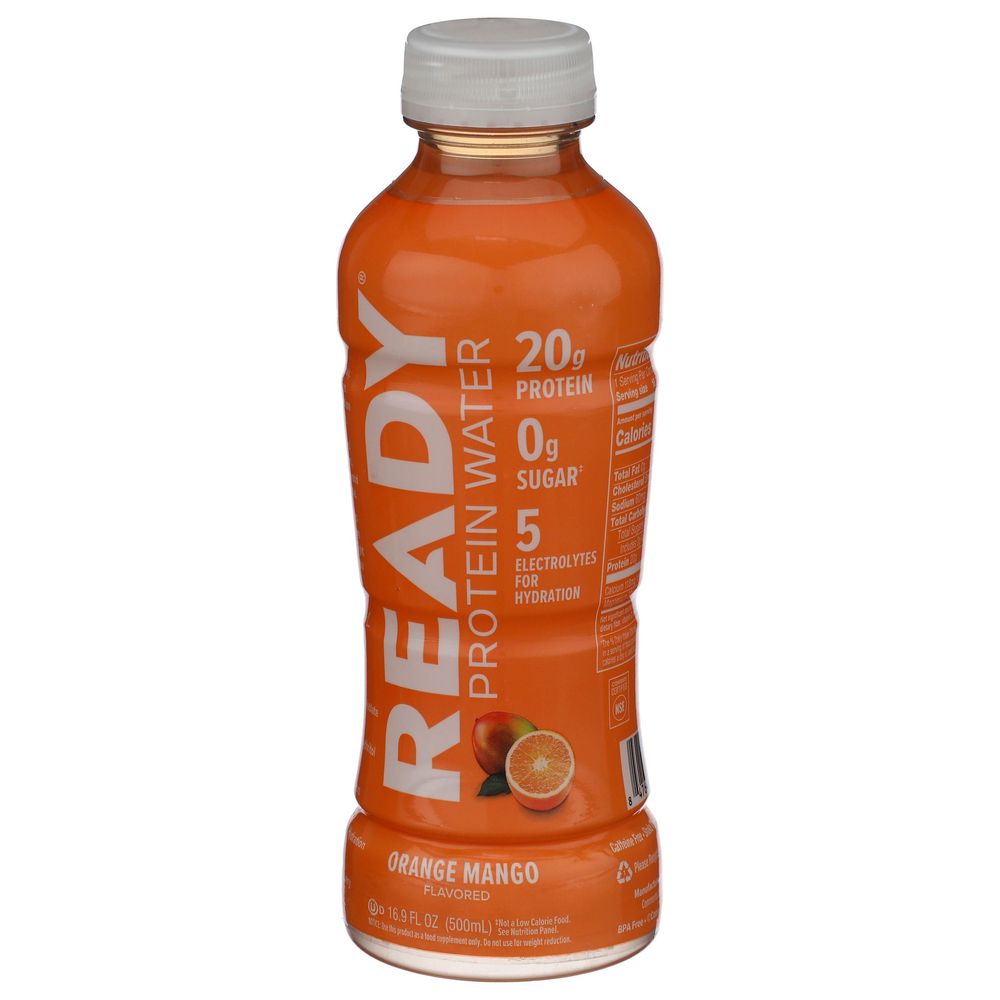 Ready Orange Mango Protein Water, 16.9 Fluid Ounce -- 12 Per Case