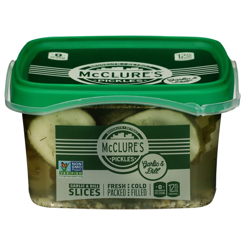 Mcclures Garlic Dill Sliced Pickles, 12 Ounce -- 8 Per Case
