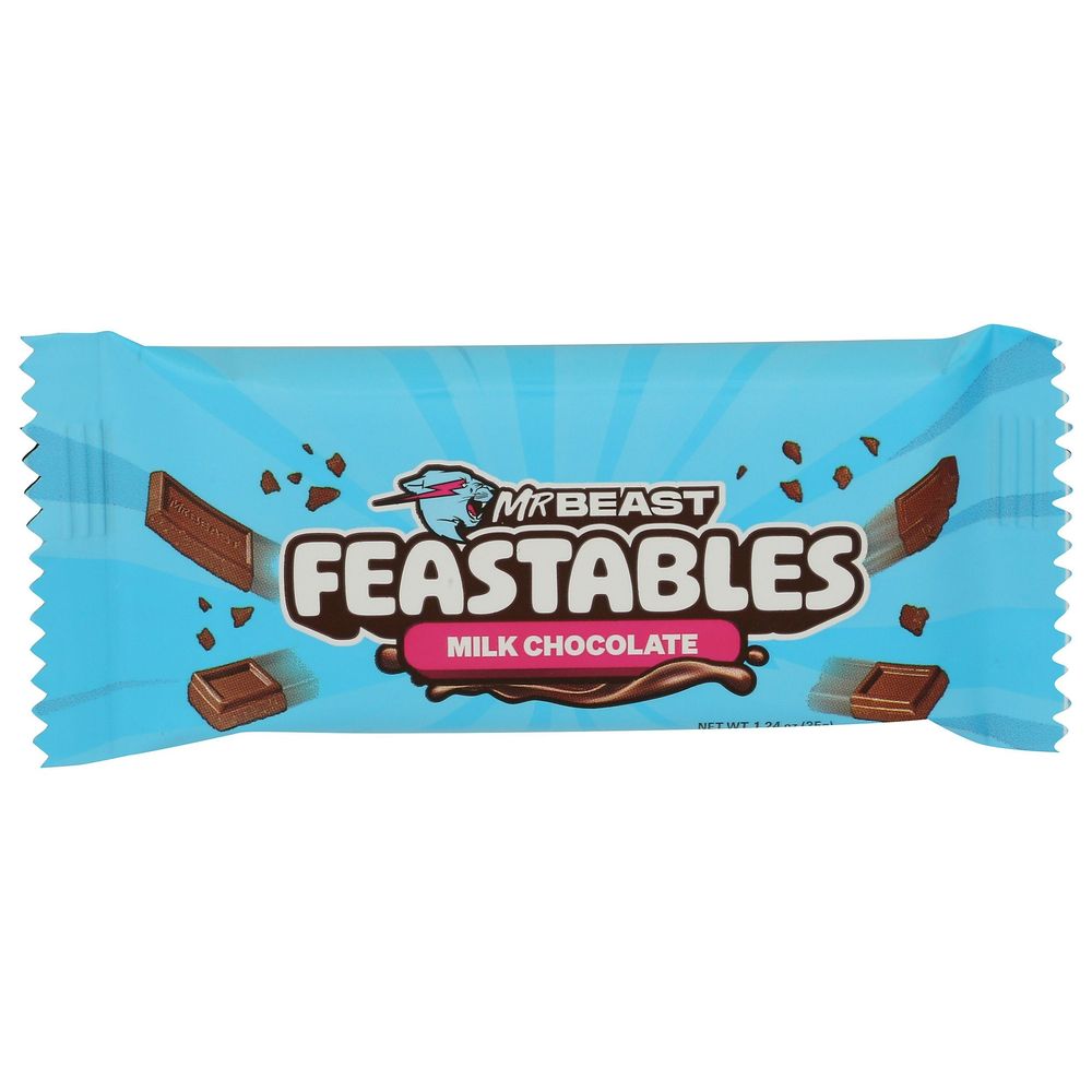Feastables Milk Chocolate Bar, 1.24 Ounce -- 24 Per Case