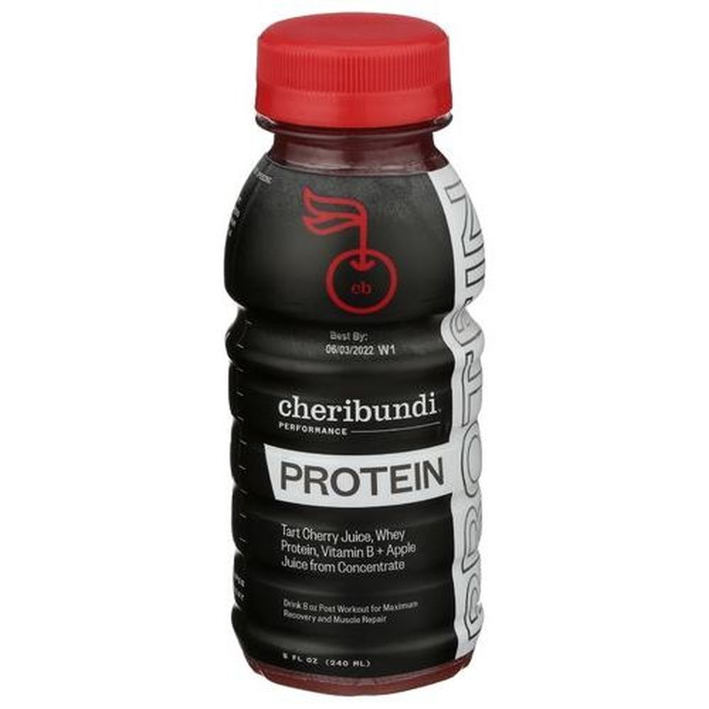 Cheribundi Tart Cherry Juice Protein Drink, 8 Fluid Ounce -- 12 Per Case