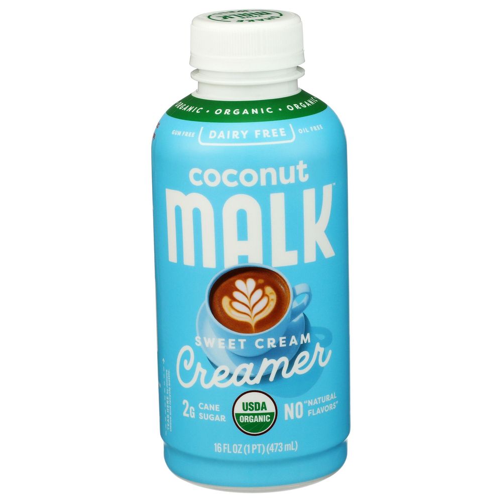 Malk Organics Sweet Cream Coconut Creamer, 16 Fluid Ounce -- 12 Per Case