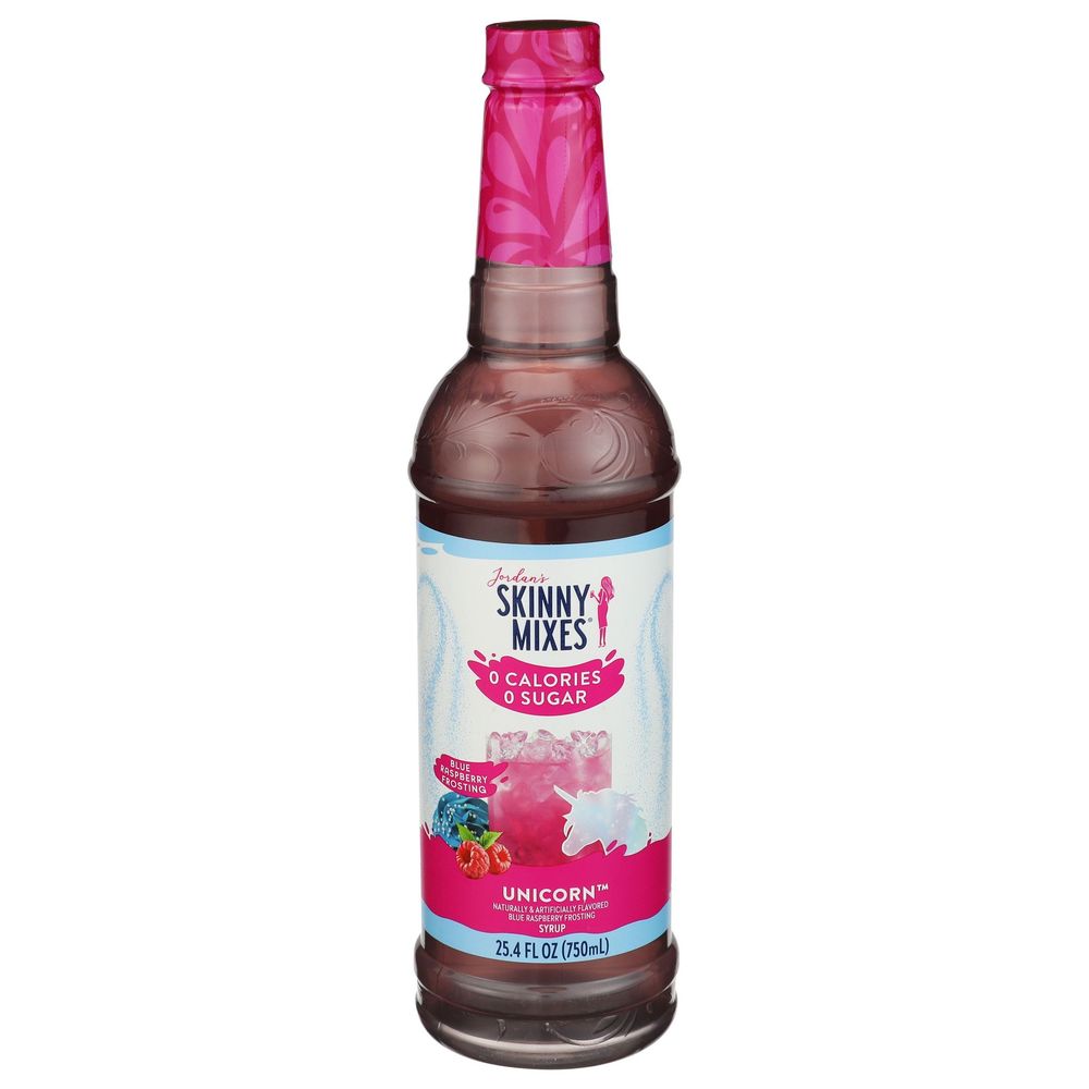 Skinny Mixes Sugar Free Blue Raspberry Unicorn Syrup, 25.4 Fluid Ounce -- 6 Per Case