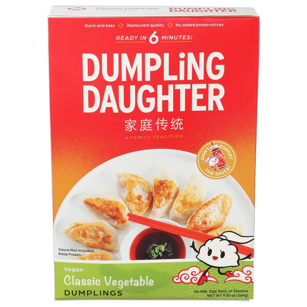 Dumpling Daughter Classic Vegetable Dumplings, 9.5 Ounce -- 6 Per Case