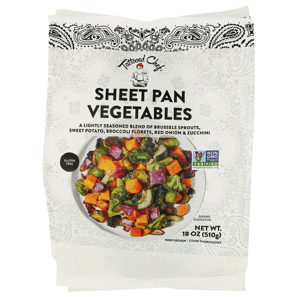 Tattooed Chef Sheet Pan Vegetables, 18 Ounce -- 6 Per Case