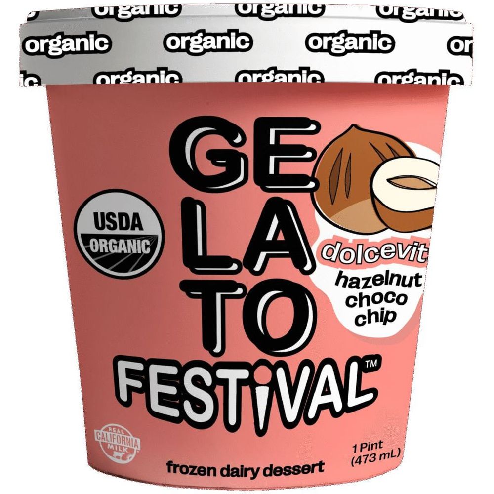 Gelato Festival Hazelnut Chocolate Chip Gelato, 16 Ounce -- 8 Per Case