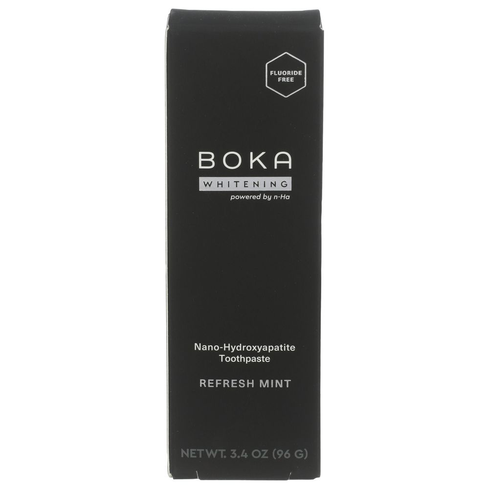 Boka Refresh Mint Nano Hydroxyapatite Whitening Toothpaste, 3.4 Ounce