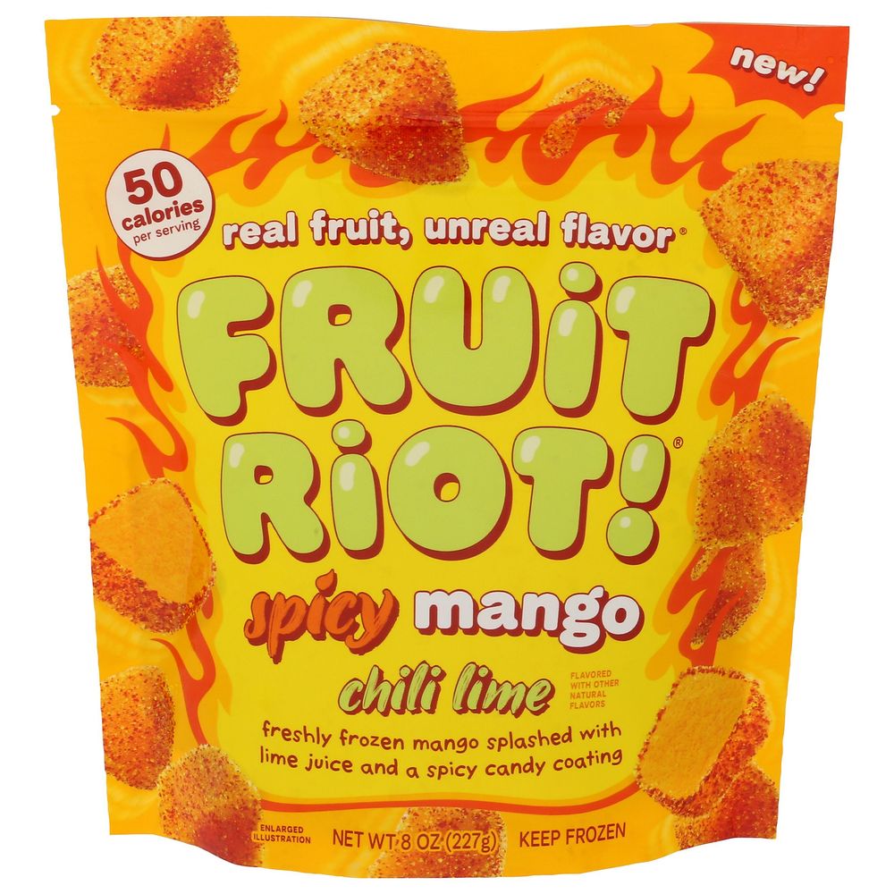 Fruit Riot Spicy Mango Chili Lime Candy, 8 Ounce -- 6 Per Case
