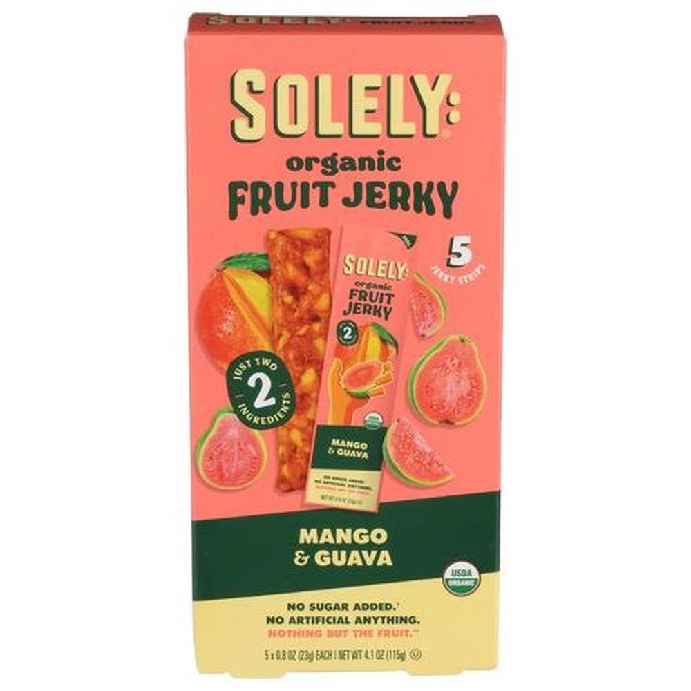 Solely Organic Mango Guava Fruit Jerky, 4.1 Ounce -- 12 Per Case
