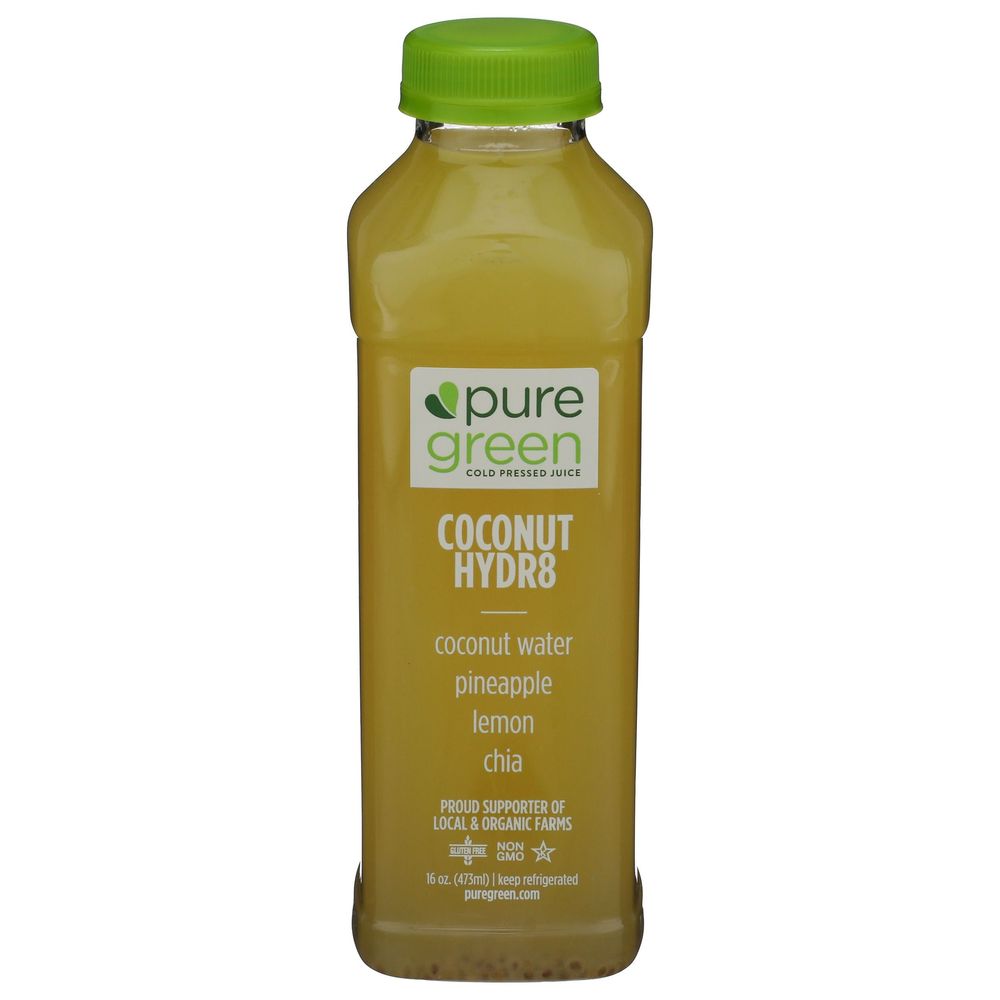 Pure Green Coconut Hydrate Cold Pressed Juice, 16 Fluid Ounce -- 6 Per Case