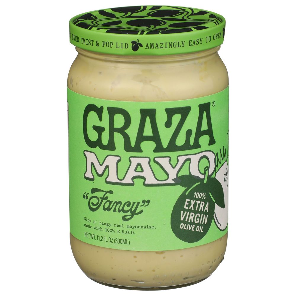 Graza Fancy Nice N Tangy Mayonnaise, 11.2 Fluid Ounce Jar -- 8 Per Case