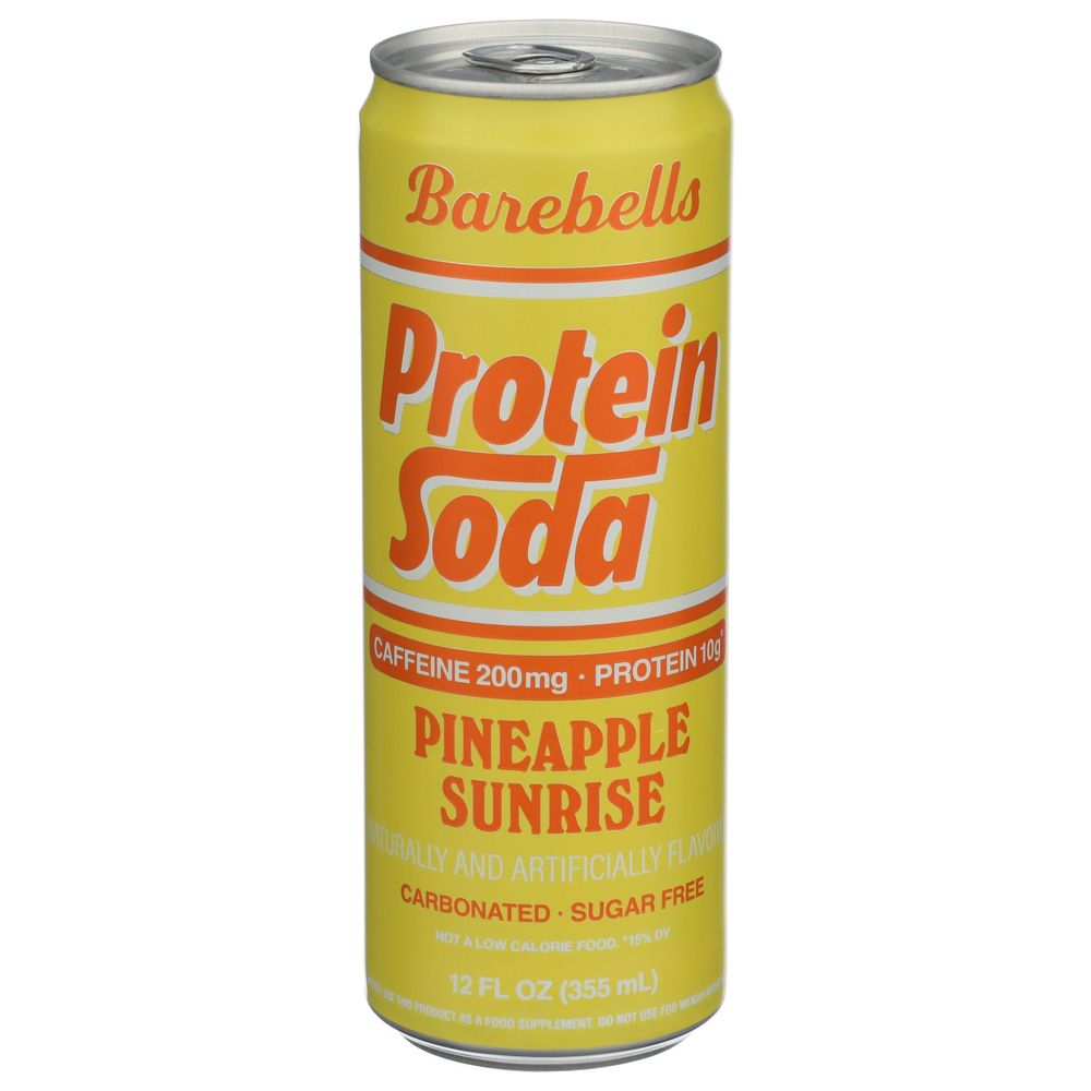 Barebells Pineapple Sunrise Protein Soda, 12 Fluid Ounce -- 12 Per Case