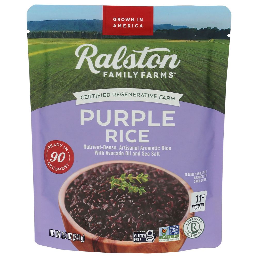 Ralston Family Farms 90 Seconds Purple Rice, 8.5 Ounce -- 6 Per Case