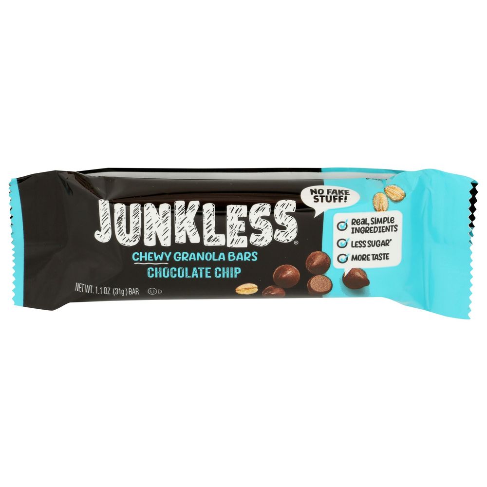 Junkless Chocolate Chip Chewy Granola Bar, 6.6 Ounce -- 8 Per Case