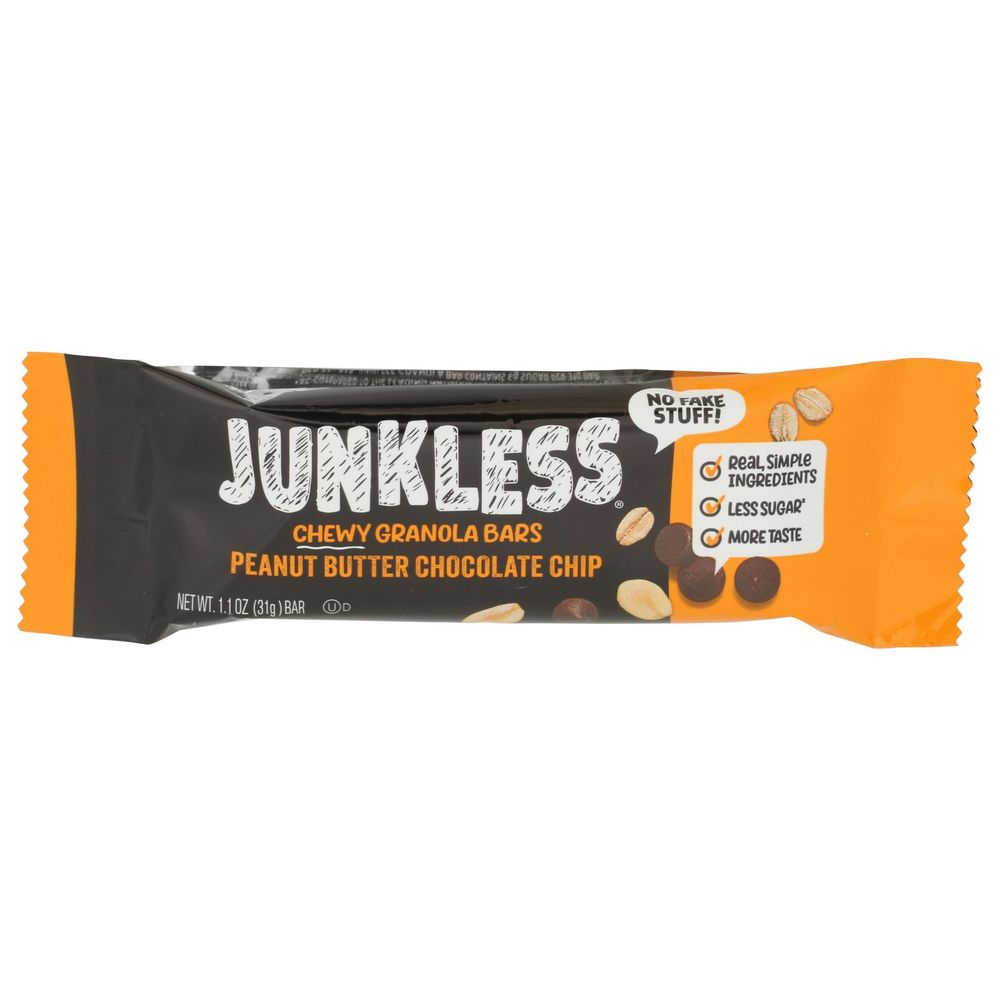 Junkless Peanut Butter Chocolate Chip Chewy Granola Bar, 6.6 Ounce -- 8 Per Case
