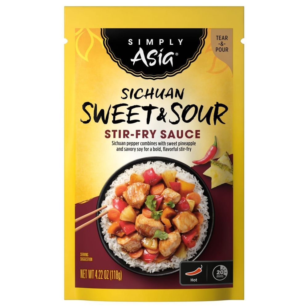 Simply Asia Sichuan Sweet And Sour Stir-fry Sauce, 4.22 Ounce -- 6 Per Case