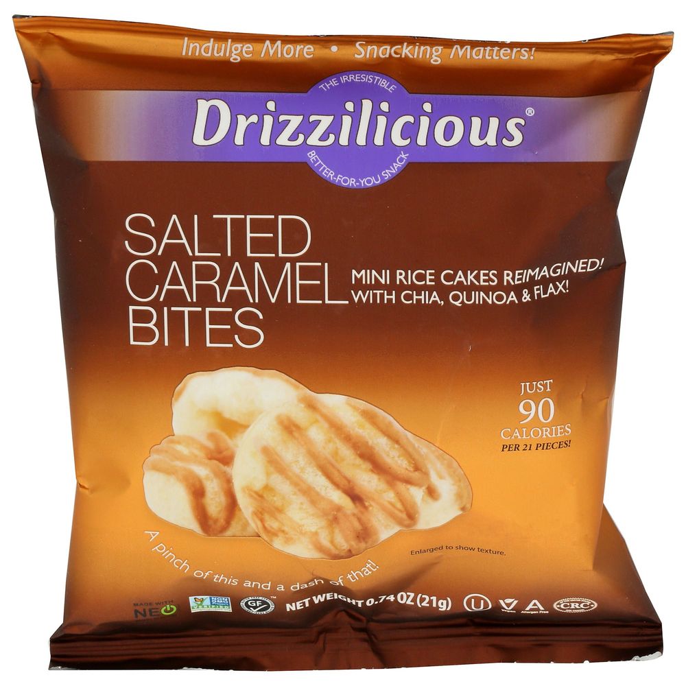 Drizzilicious Salted Carmel Rice Crisp, 7.4 Ounce -- 6 Per Case