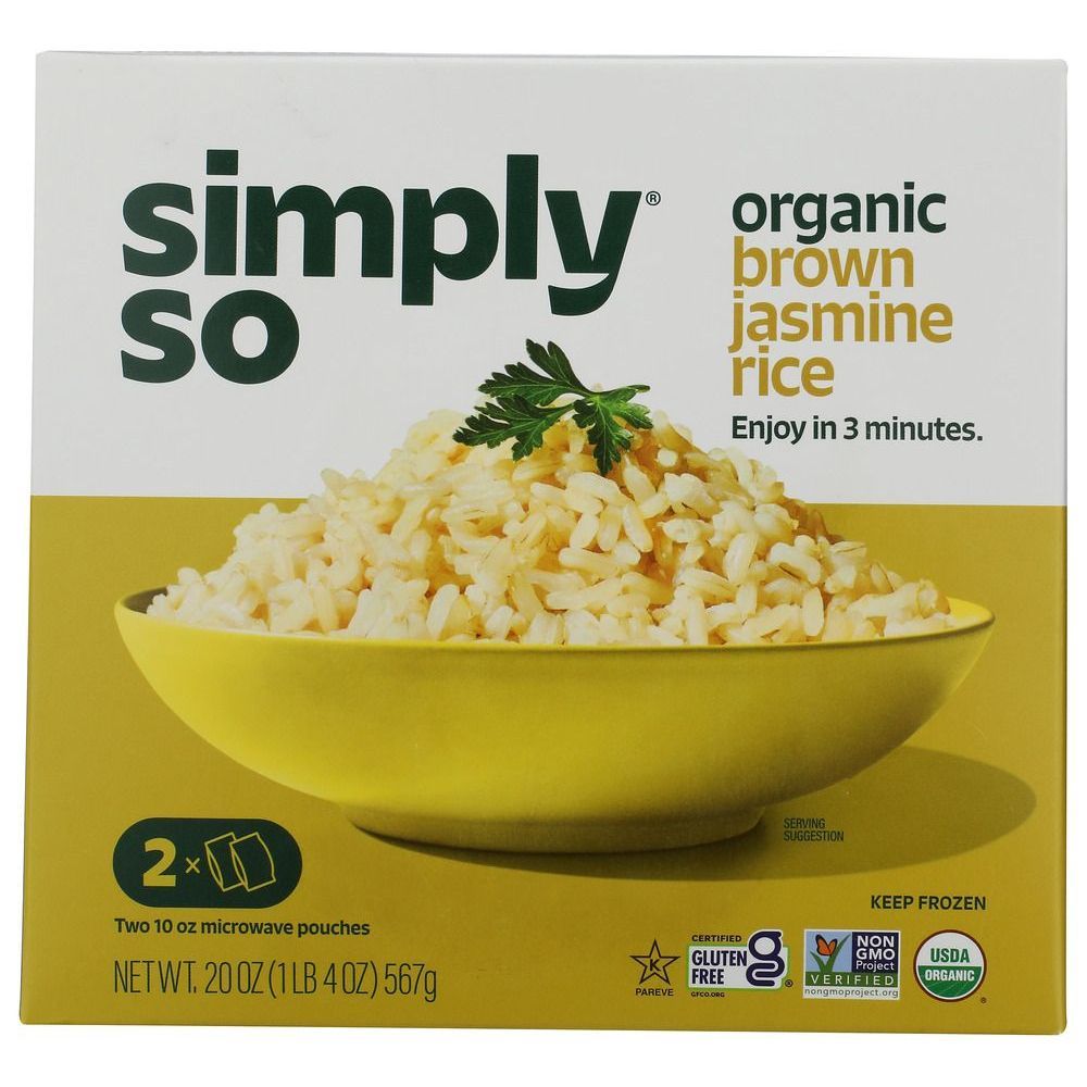 Simply So Organic Brown Jasmine Rice, 20 Ounce -- 8 Per Case
