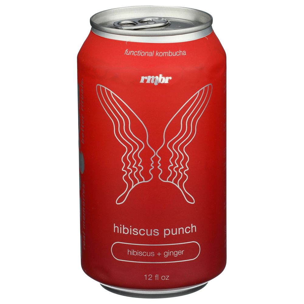 Rmbr Hibiscus Ginger Kombucha, 12 Fluid Ounce -- 12 Per Case